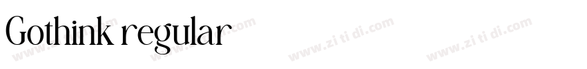 Gothink regular字体转换 Gothink regular字体转换